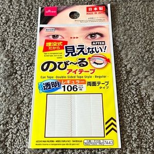 Daiso Japan Eye Eyelid Tape Sticker Double Sided Type Regular Clear 106 pcs